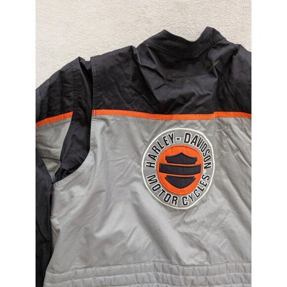 Harley Davidson Bomber Nylon Jacket Size XXL Harley Owners Group Patch RARE - Picture 14 of 16